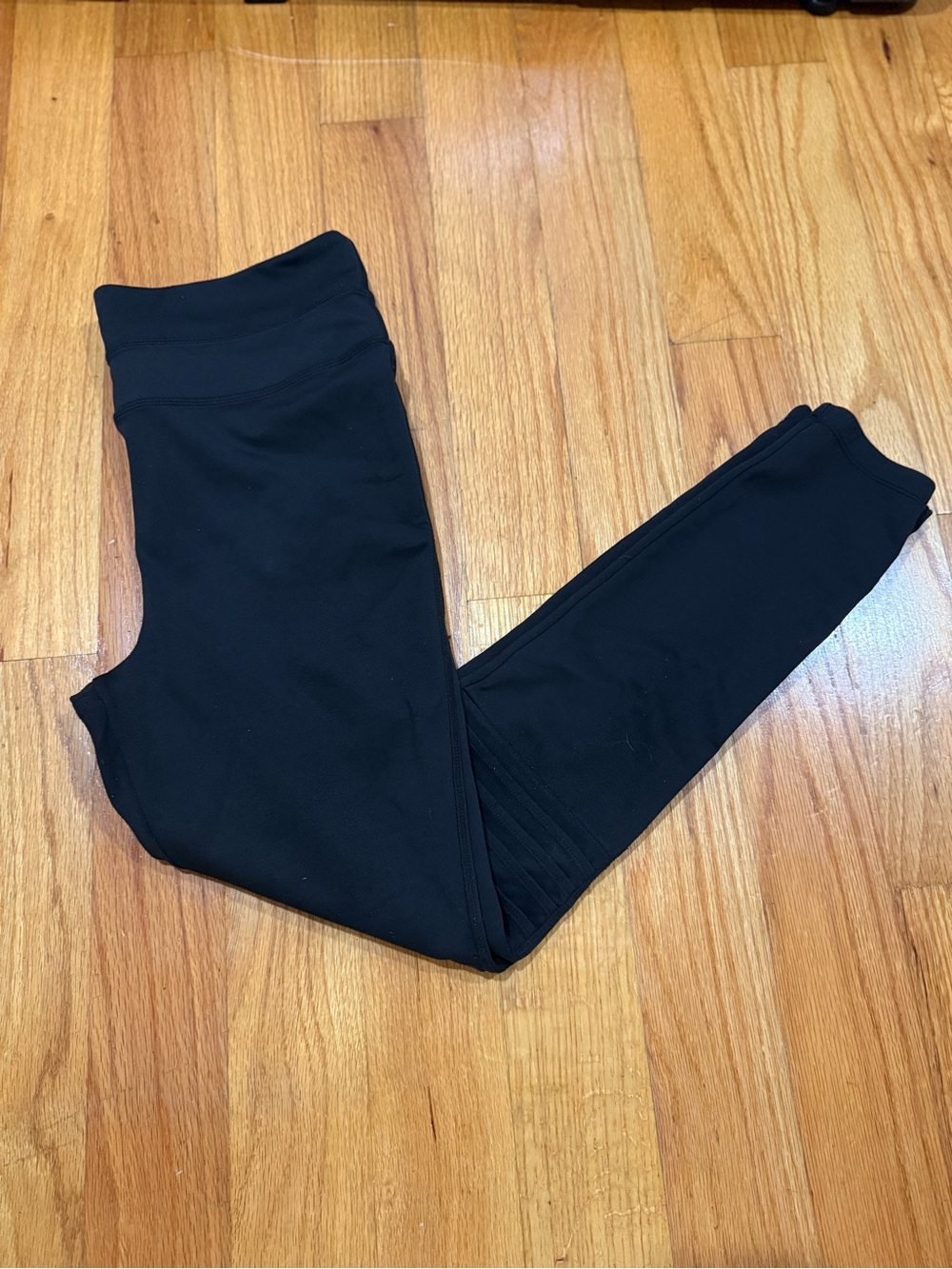 Free People FP Movement Black High-Waisted Moto Leggings - Size L